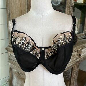 FREYA ASTRID BLACK UNDERWIRE BRA 38 G NEW